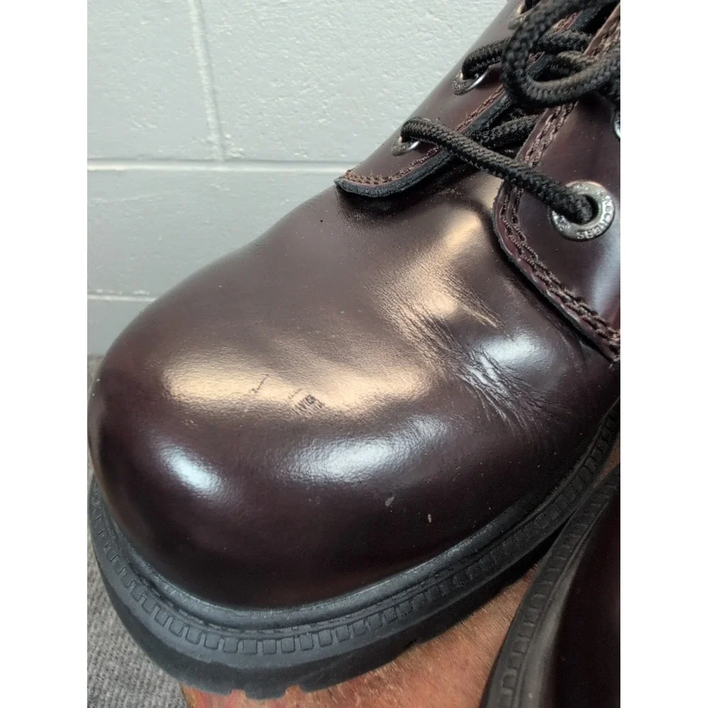 SKECHERS Leather Upper Balance Men's Size 12 Brown Round Toe